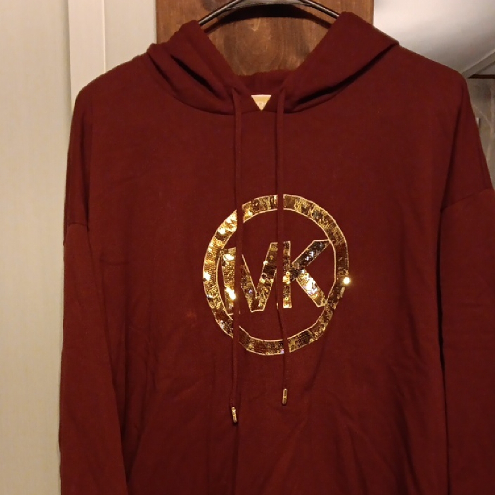 Michael Kors Burgundy Garment with Gold Label